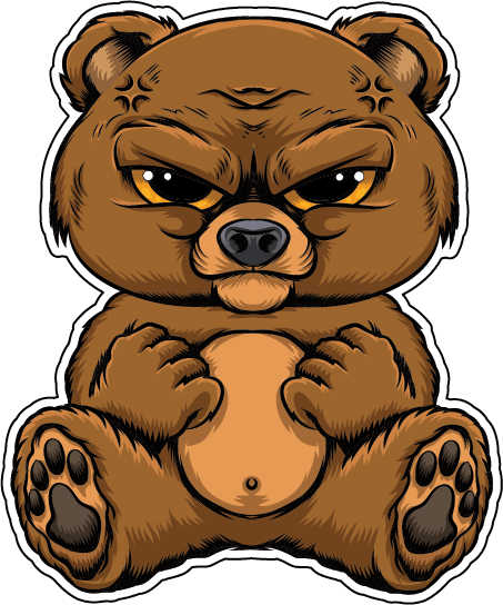 Стикеры мишки для распечатки