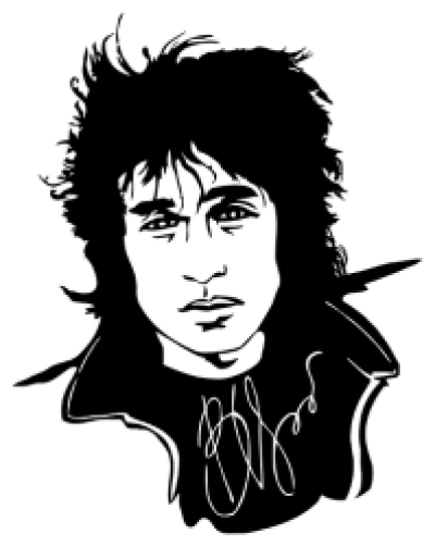 Портрет силуэт Виктор Цой