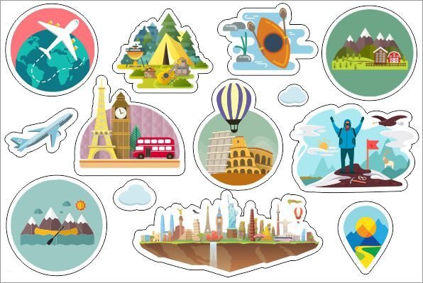 Стикер "путешествие"