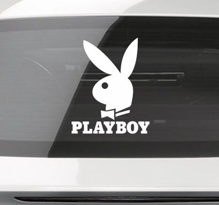 Мотоцикл плейбой наклейки