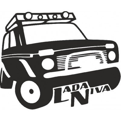 Наклейки на машину Нива