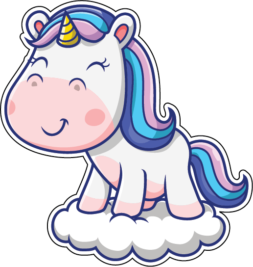 Наклейки единорожки (79 фото)