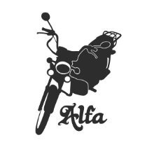 Значок Альфа мопед