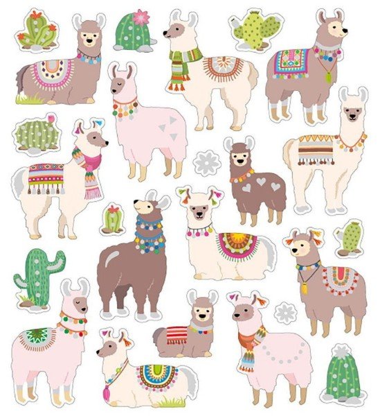 Альпака лама Стикеры