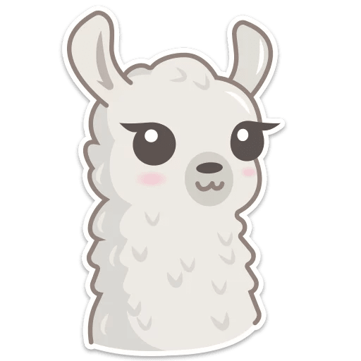 Стикеры "лама"
