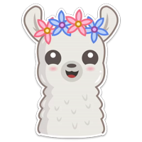 Стикеры "лама"