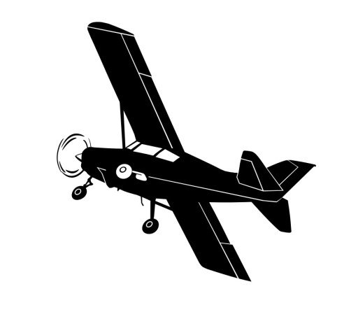 Наклейка самолет на машину
