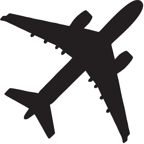 Силуэты наклейки на авто самолет