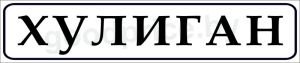 Наклейки на машину хулиган