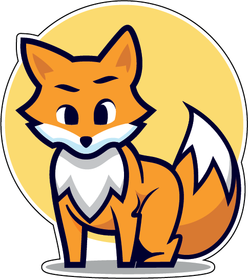 Наклейка - Лисичка