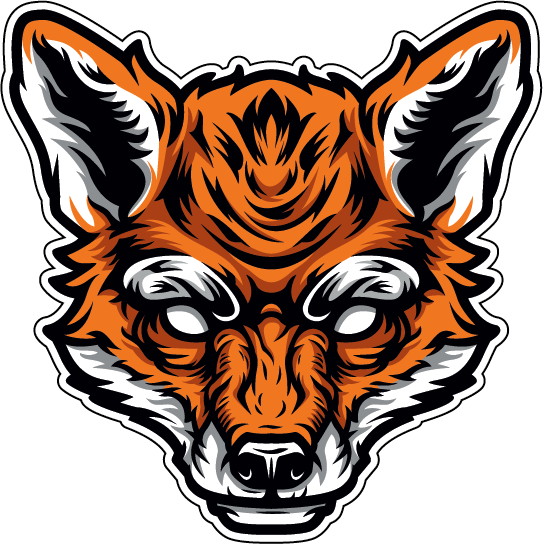 Наклейка - Лисичка