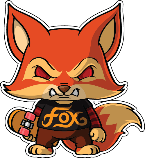 Наклейки лисы