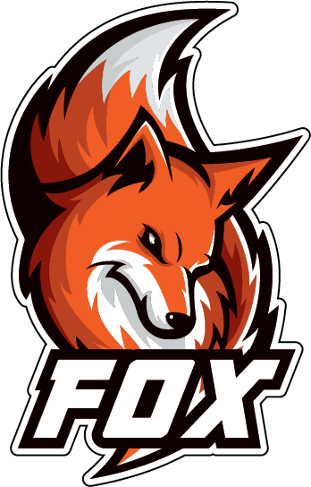 Наклейка (стикер) лиса