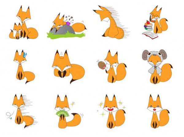 Наклейка - Лисичка