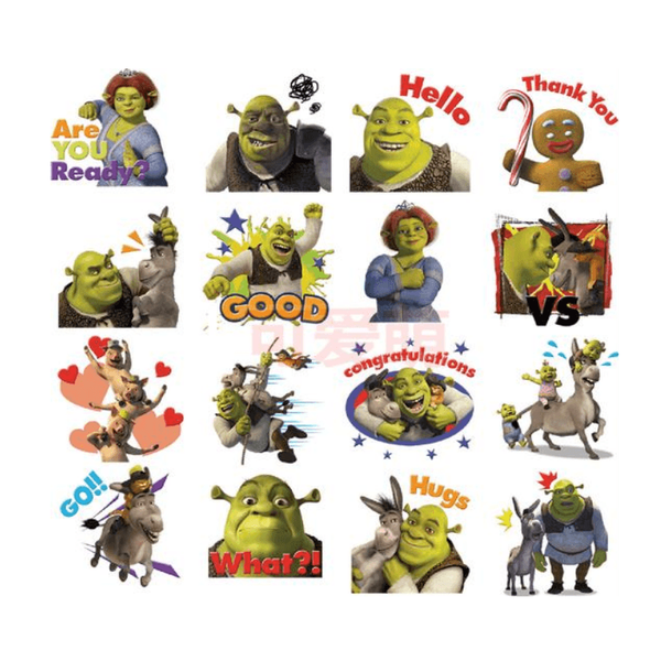 Наклейки Шрек