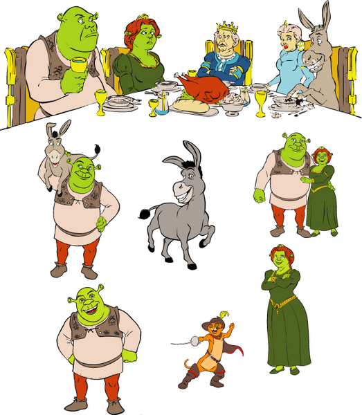 Шрек бежит