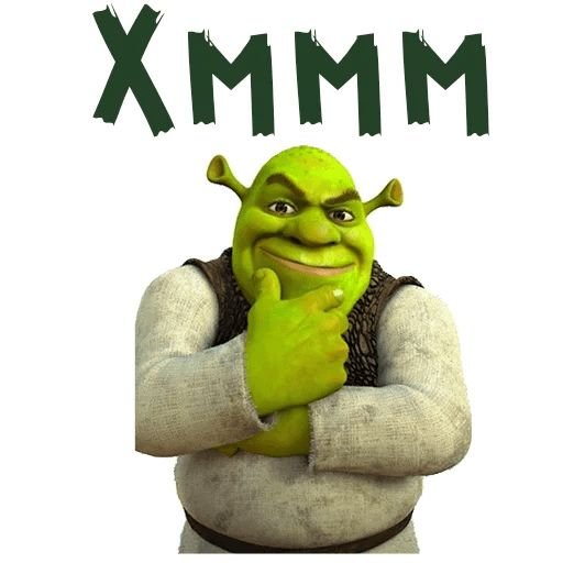 Шрек Стикеры телеграмм