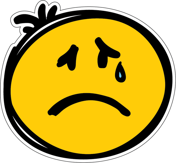 Наклейка (стикер) смайлик