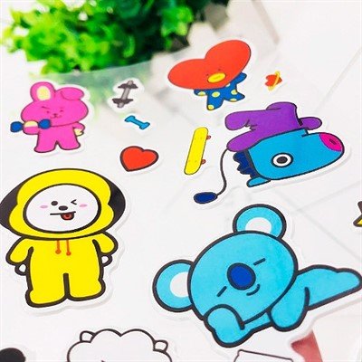 Bt21 наклейки