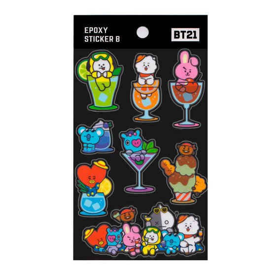 Bt21 наклейки