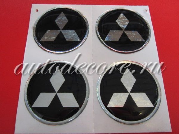 Наклейка на диск Mitsubishi 54мм
