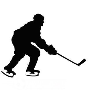Наклейка на авто "хоккеисты"