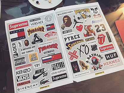 Рыболовные брендовые наклейки