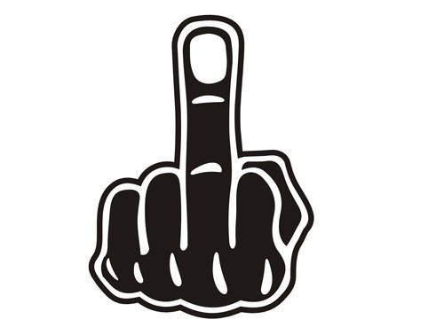 Наклейка фак (76 фото)