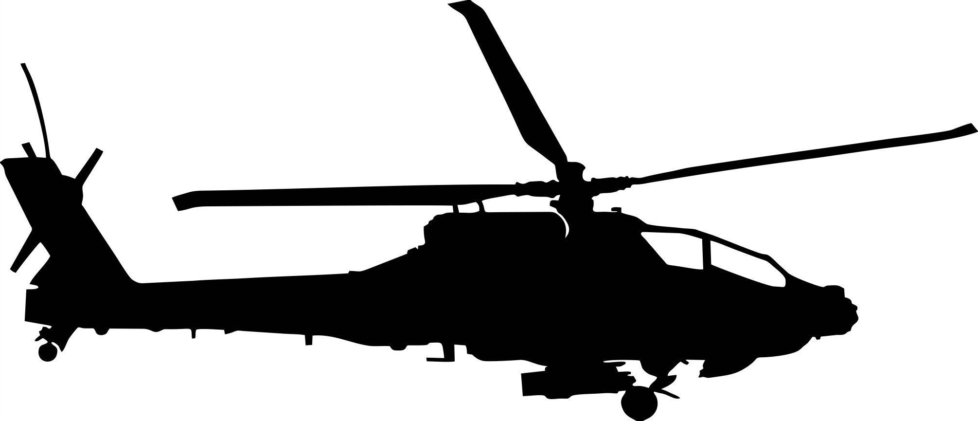 Вертолет силуэт
