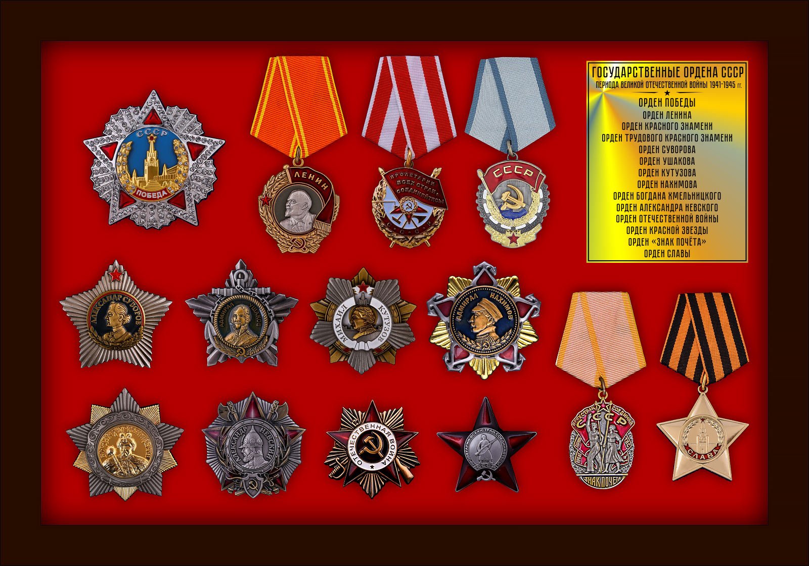 Ордена ссср каталог фото и описанием и медали
