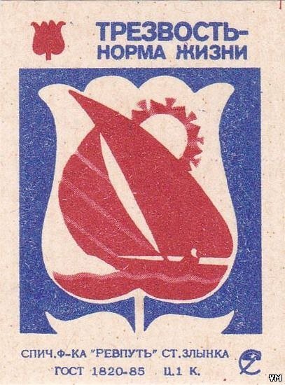Спичечные этикетки трезвость норма жизни