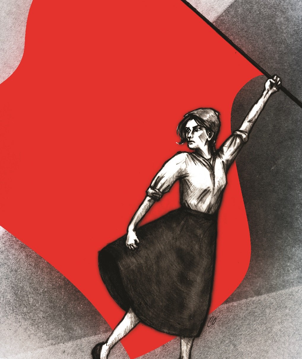 Открытки феминизм. Революционные плакаты. Женщина с плакатом. Женщины революции. Женщина с красным флагом.