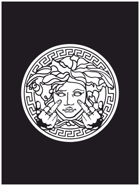 60x60 наклейка Версаче