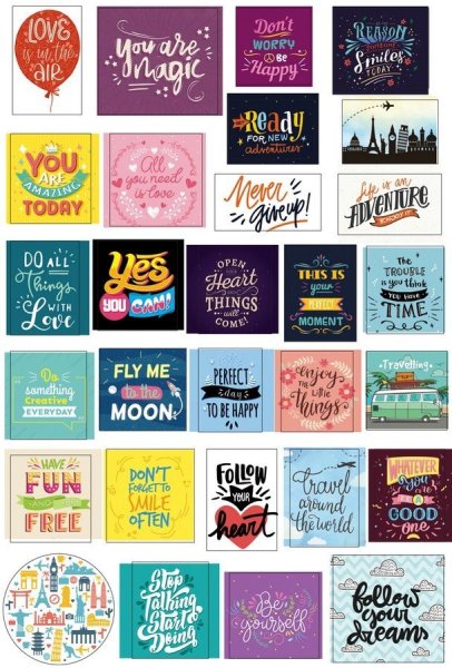 Мотивирующие наклейки для занятий