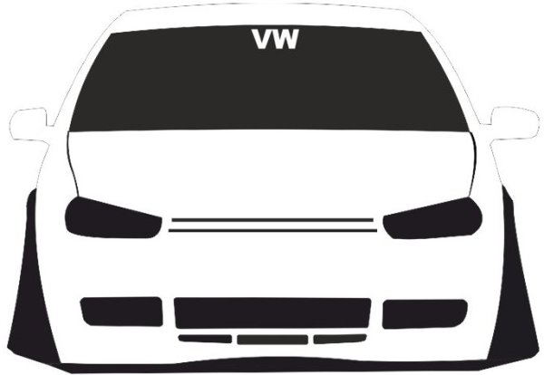 VW Passat b3 variant наклейка