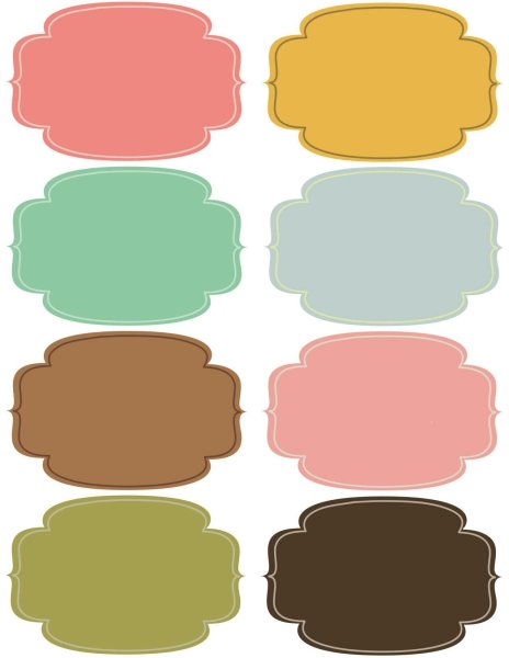 Пустые наклейки на банки