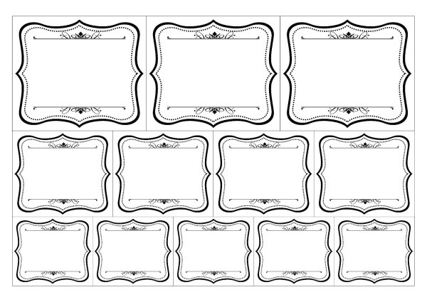 Этикетки для заготовок