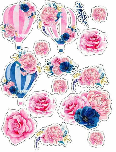 Наклейки с цветами