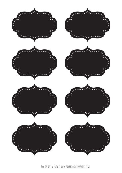 Наклейки на банки черные