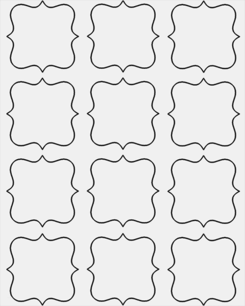 Этикетка шаблон