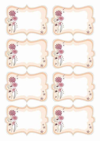 Красивая бирка для надписи