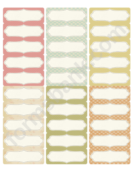 Наклейки для подписи банок