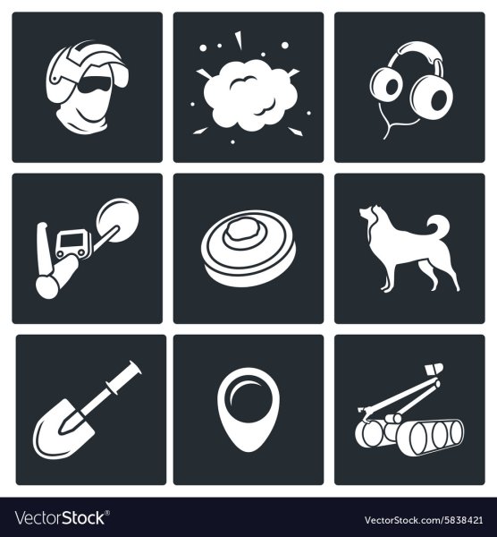 Сапер иконки вектор