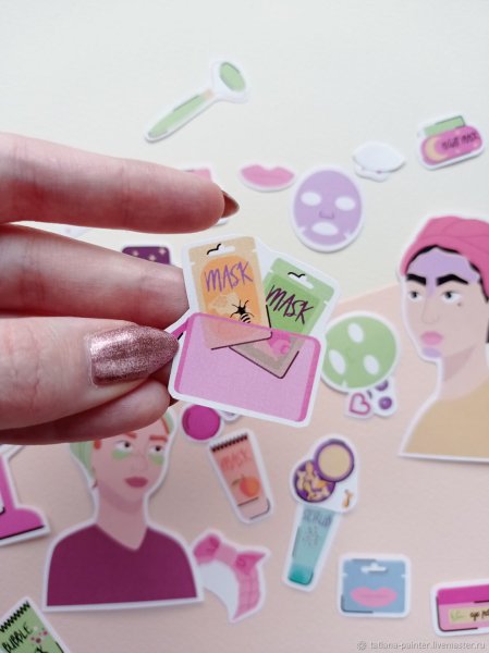 Мини Стикеры косметика