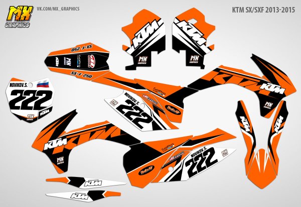 Наклейки на KTM EXC