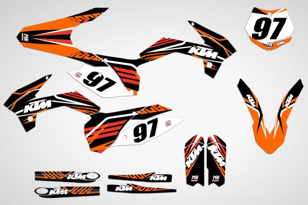 KTM 500 2017 наклейки