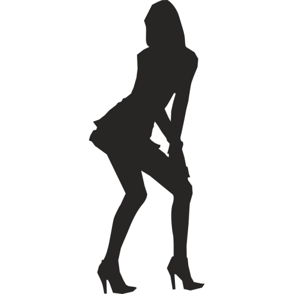 Наклейка девушка