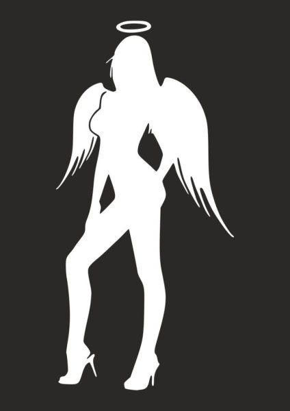 Наклейка девушка