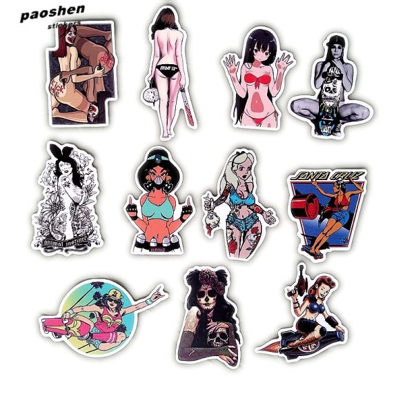 Наклейка девушка