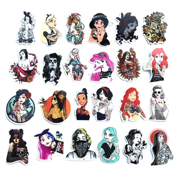 Наклейка девушка